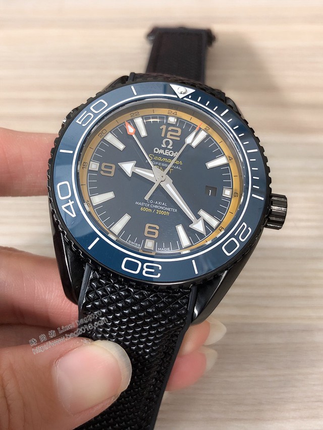 歐米茄高端手錶 OMEGA複刻海馬海洋宇宙600米四針男士腕表  gjs1964